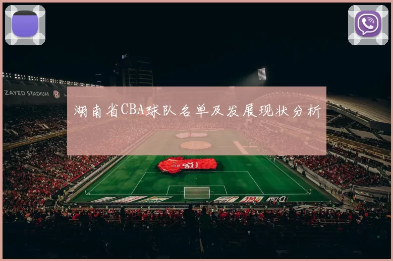 湖南省CBA球队名单及发展现状分析